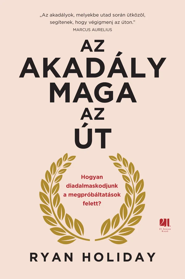 Az akadály maga az út könyv borító