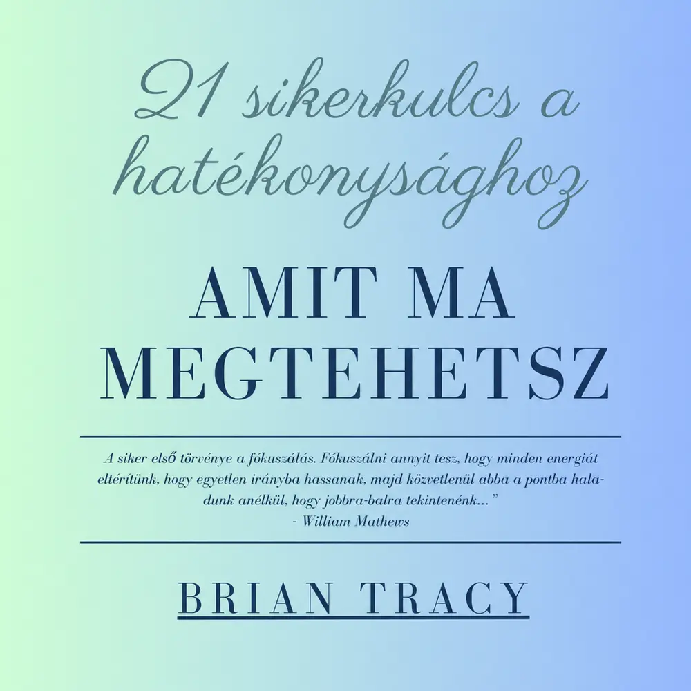 A hangoskönyv borítója