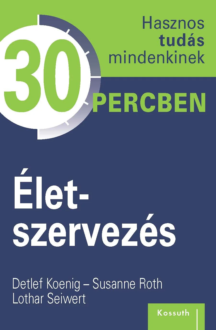 Életszervezés könyv borító