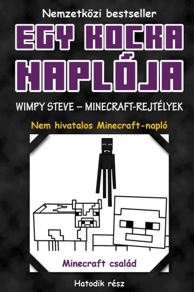 Egy kocka naplója 6. Wimpy Steve - Minecraft-rejtélyek könyv borító