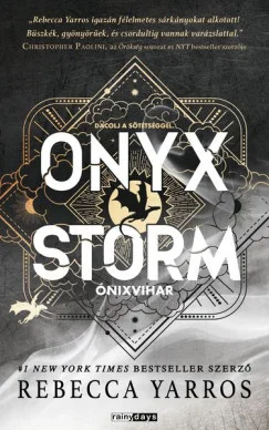Onyx Storm – Ónixvihar könyv borító