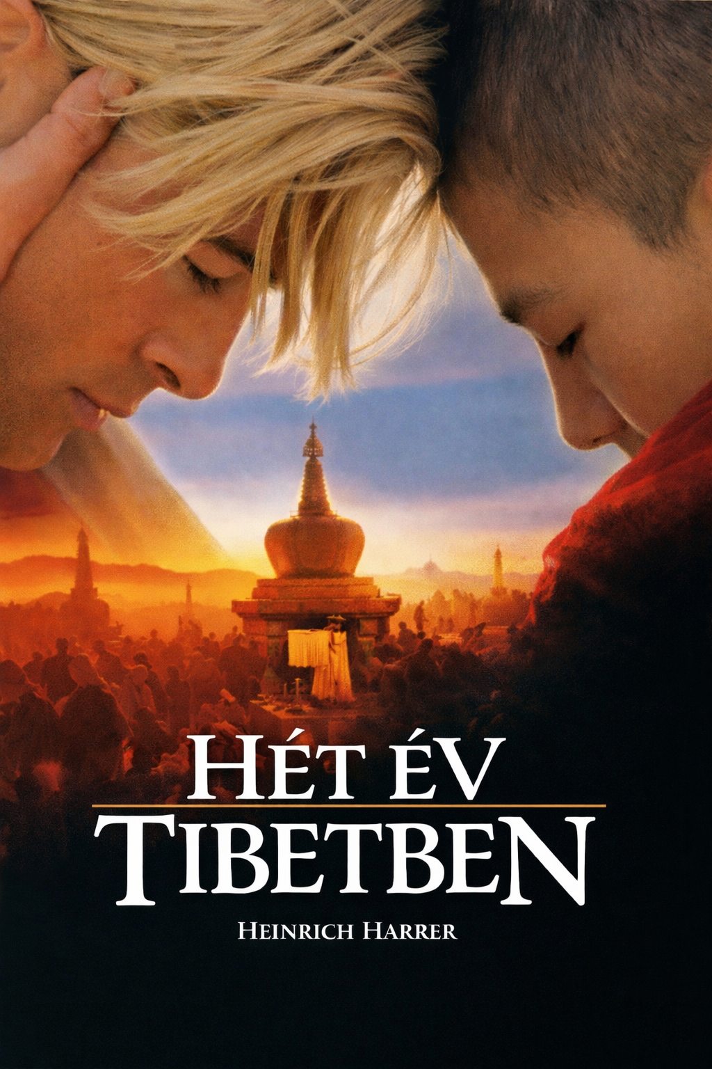 Hét év Tibetben könyv borító